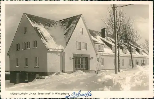 Ansichtskarte Winterberg Mütterkurheim Haus Sauerland 1959/1952
