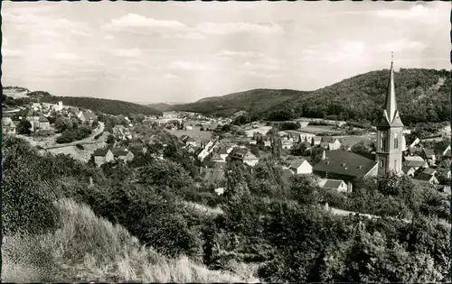 Hartenrod-Bad Endbach Panorama-Ansicht, Ort am Fuße des Schelderwaldes 1960