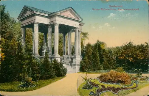 Ansichtskarte Dortmund Kaiser-Wilhelm-Hain, Am Louisentempel 1912