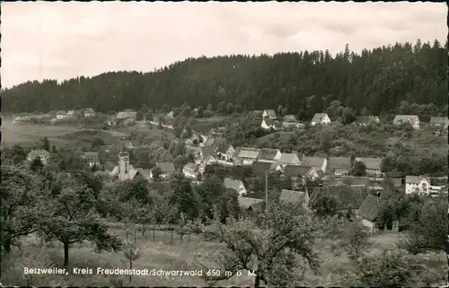 Betzweiler-Loßburg Lossburg Panorama-Ansicht Betzweiler im Schwarzwald 1957