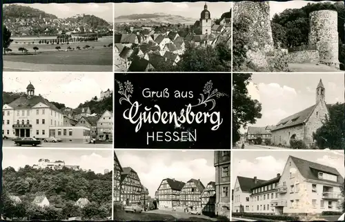 Ansichtskarte Gudensberg Mehrbildkarte mit 8 Ortsansichten 1960