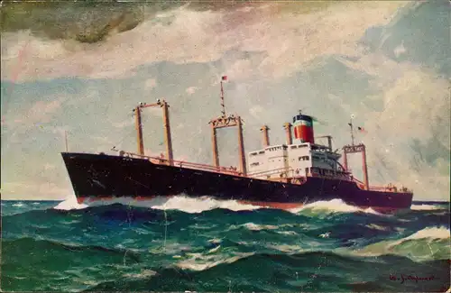 cargo vessel "American" Frachter Frachtschiff United States Lines 1950