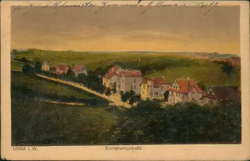 Ansichtskarte Unna Bornekampstraße. 1919