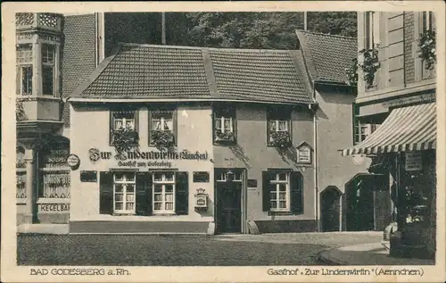 Ansichtskarte Bad Godesberg-Bonn Gasthof zur Lindenwirtin (Aennchen) 1932