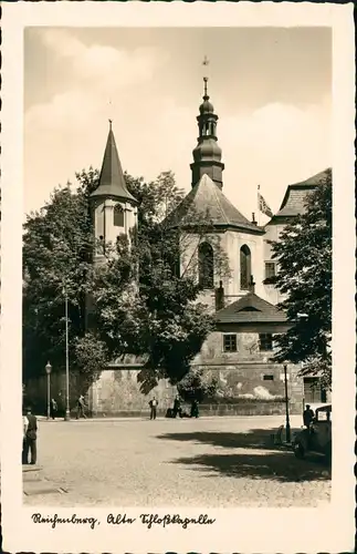 Postcard Reichenberg Liberec Partie an der Schloßkapelle 1932