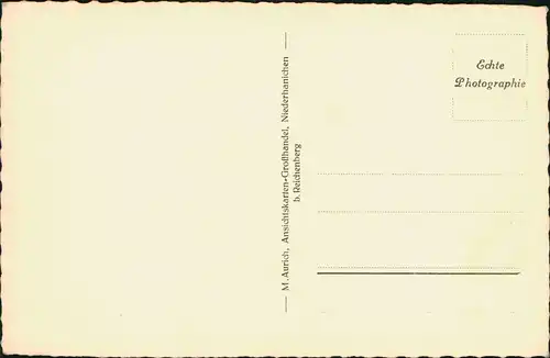Postcard Reichenberg Liberec Partie an der Schloßkapelle 1932