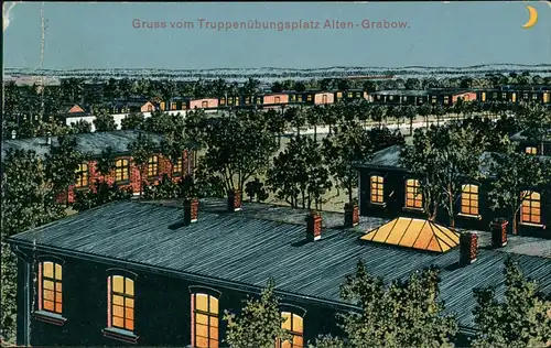 Ansichtskarte Altengrabow Gruss vom Truppenübungsplatz Alten-Grabow 1912