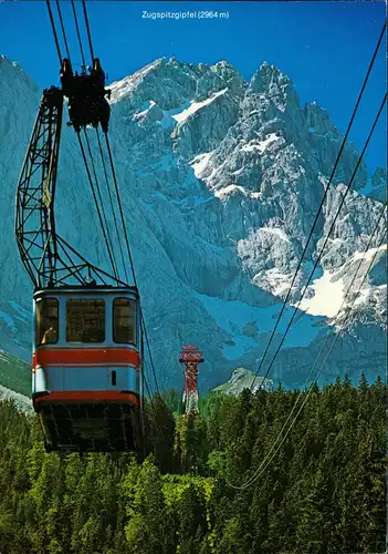 Grainau Zugspitz-Großkabinenbahn Zugspitze Wettersteingebirge 1975
