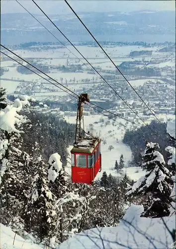 Ansichtskarte Adliswil Luftseilbahn Adliswil-Felsenegg, Orts-Panorama 1984