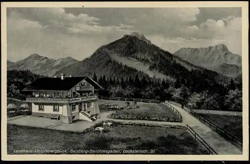 Untersalzberg-Berchtesgaden Landhaus    Locksteinstr. 20 1929 Pernat-Karte:9702