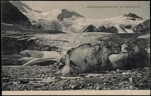 Ansichtskarte Kaprun Karlingergletscher im Kaprunertal Bergsteiger 1912