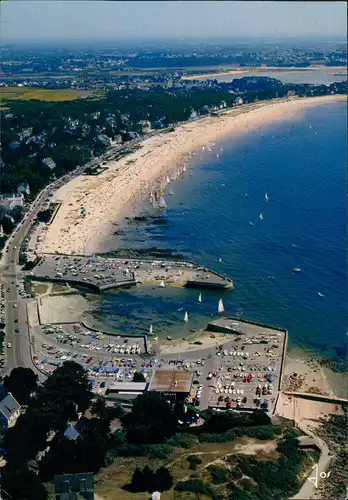 CPA Carnac Panorama-Ansicht Centre nautique et la plage 1980