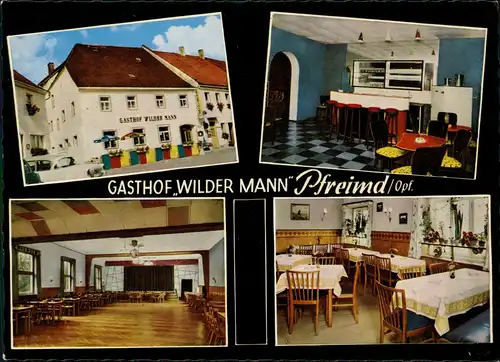 Ansichtskarte Pfreimd Gasthof Wilder Mann 4 Bild 1960/1964