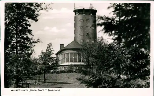 Altenhundem-Lennestadt Aussichtsturm Hohe Bracht im Sauerland 1955
