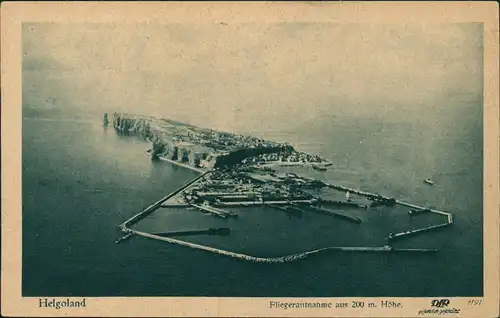 Ansichtskarte Helgoland (Insel) Luftbild aus 200 m Höhe 1928