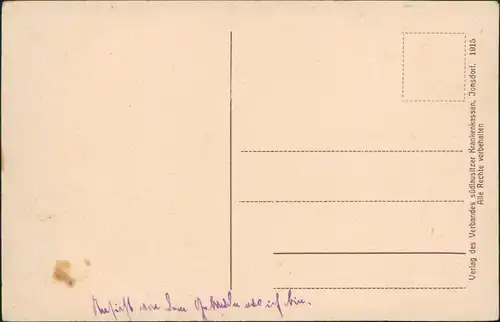 Ansichtskarte Jonsdorf Neues Genesungsheim 1911