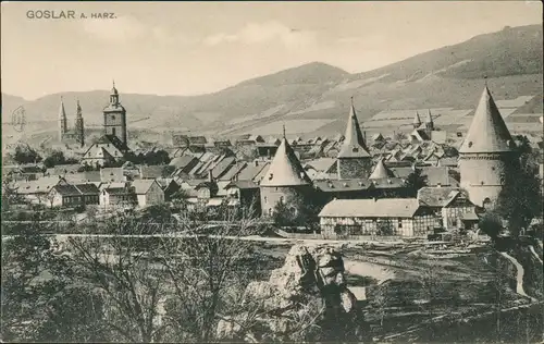 Ansichtskarte Goslar Partie an der Stadt 1912