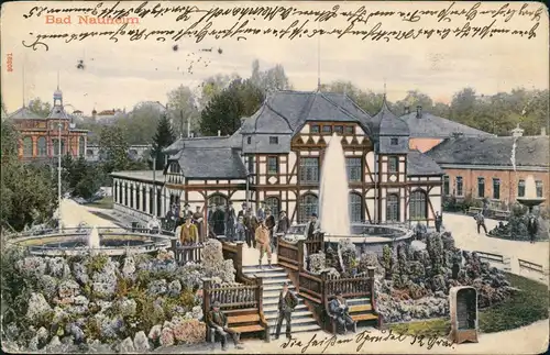 Ansichtskarte Bad Nauheim Kurpark - Künstlerkarte 1904