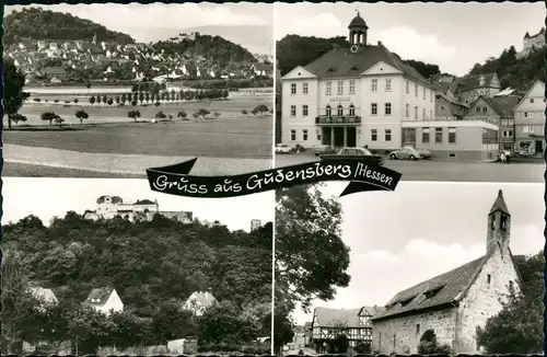 Ansichtskarte Gudensberg Gruss aus Gudensberg Hessen, MB Ortsansichten 1960