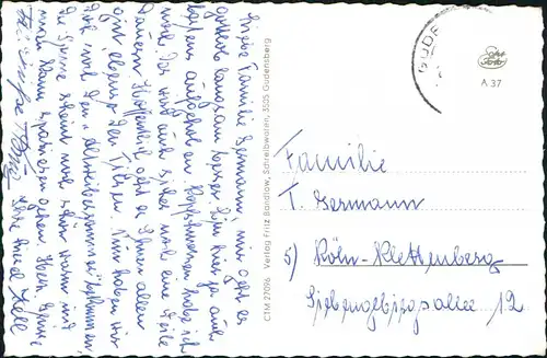 Ansichtskarte Gudensberg Gruss aus Gudensberg Hessen, MB Ortsansichten 1960