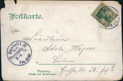 Lübbenau (Spreewald) Lubnjow Gaststätte Wotschofska Spreewald 1906
