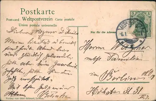 Labiau Polessk Labiawa Labiewo Полесск  Straße Postgebäude Ostpreußen  1910