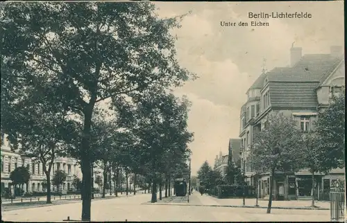 Lichterfelde-Berlin Unter den Eichen, Straßen-Ansicht, Allee 1910