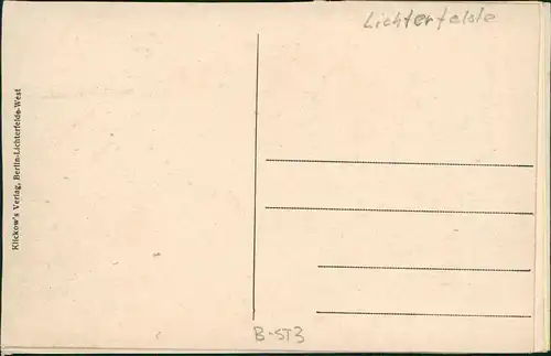 Lichterfelde-Berlin Unter den Eichen, Straßen-Ansicht, Allee 1910