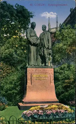 Ansichtskarte Köln COELN Kolpingdenkmal Kolping-Denkmal 1910