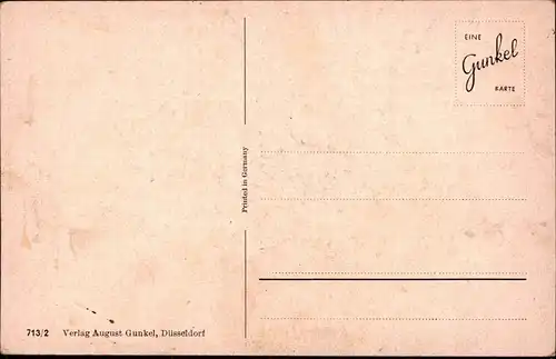 Neujahr New Year Grusskarte: Kinder, Schwein mit Kleeblatt im Maul 1950