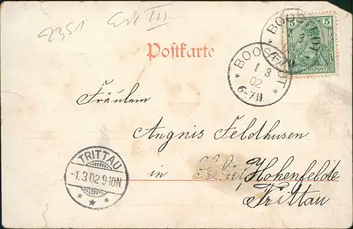 Ansichtskarte Heidmühlen Kr. Segeberg 2 Bild Mühle und Gasthof 1902
