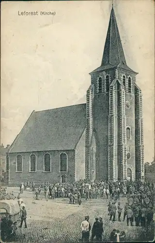 CPA Leforest Kirche (Eglise, Church) Kirchen-Gebäude-Ansicht 1910