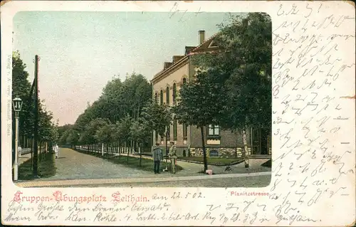 Ansichtskarte Zeithain Truppenübungsplatz, Planitzstraße 1902