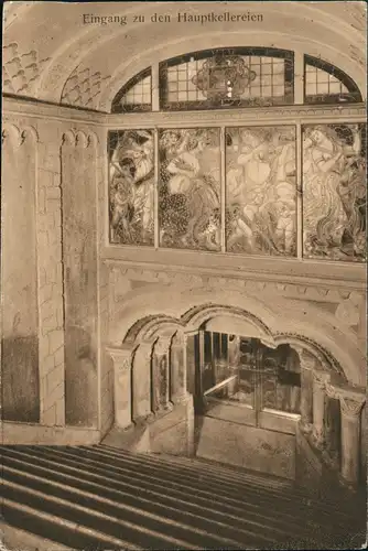 Ansichtskarte Berlin Weinstuben Kempinski Eingang z.d. Hauptkellereien 1915