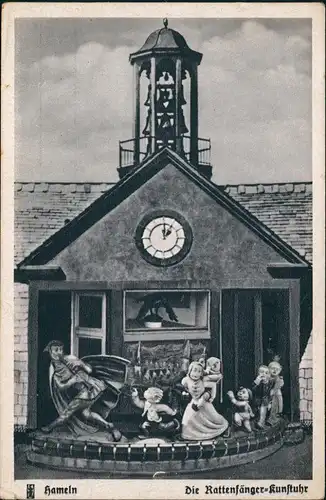 Ansichtskarte Hameln Die Rattenfänger-Kunstuhr 1940