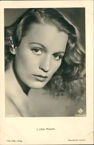 Ansichtskarte  Film Fernsehen Theater - Schauspielerin LOTTE KOCH 1950