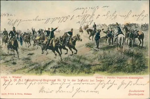 Sedan Sedan K. S. 1. Feldartillerie-Regiment No 12 in der Schlacht 1905