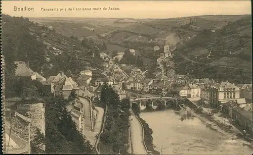 Postkaart Beulen Bouillon Panorama pris de l'ancienne route de Sedan. 1916
