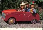Ansichtskarte  Puppen im Auto, wir vereisen 1965