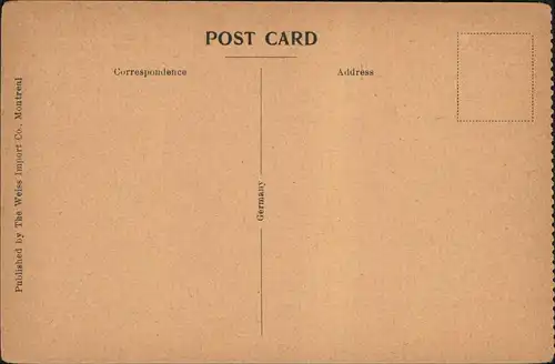 Postcard Montreal Cathedrale (Kathedrale) CATHOLIC CATHEDRAL 1920