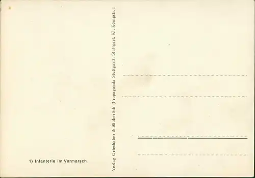 Ansichtskarte  2. Weltkrieg Künstlerkarte: Infanterie im Vormarsch 1940