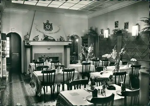 Châtellerault HOTEL-RESTAURANT DU FAISAN Gaststätte Innenansicht 1955