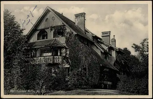 Postcard Bad Altheide Polanica-Zdrój Waldschlößchen 1938