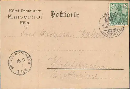 Ansichtskarte Köln Rathaus 1900