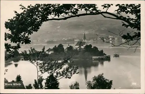 Ansichtskarte Maria Wörth Otok Panorama-Ansicht 1954
