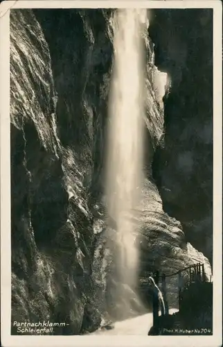 Garmisch-Partenkirchen Partnachklamm Schleierfall Wasserfall Waterfall 1930