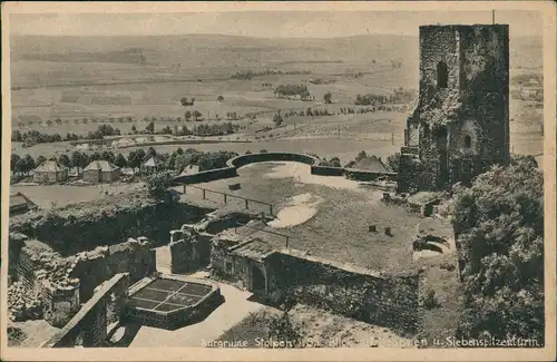 Ansichtskarte Stolpen Burg Stolpen Siebenspitzen-Turm 1920
