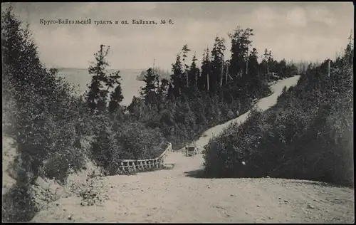 .Russland Baikalsee Байкал Straße, Россия Russia Rußland 1905