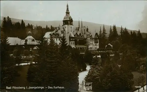 Bad Flinsberg Świeradów-Zdrój Isergebirge. - Das Kurhaus. - Fotokarte 1926