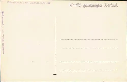 Maulbronn Cisterzienser-Kloster Maulbronn gegr. 1120 Chorstühle. 1928